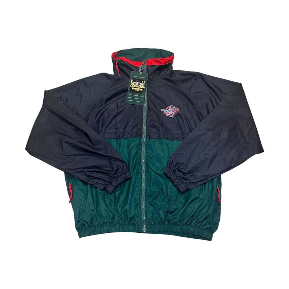 Vintage Dunbrooke Chase 2000 Colorblock Nylon Windbreaker Jacket Size L/XL